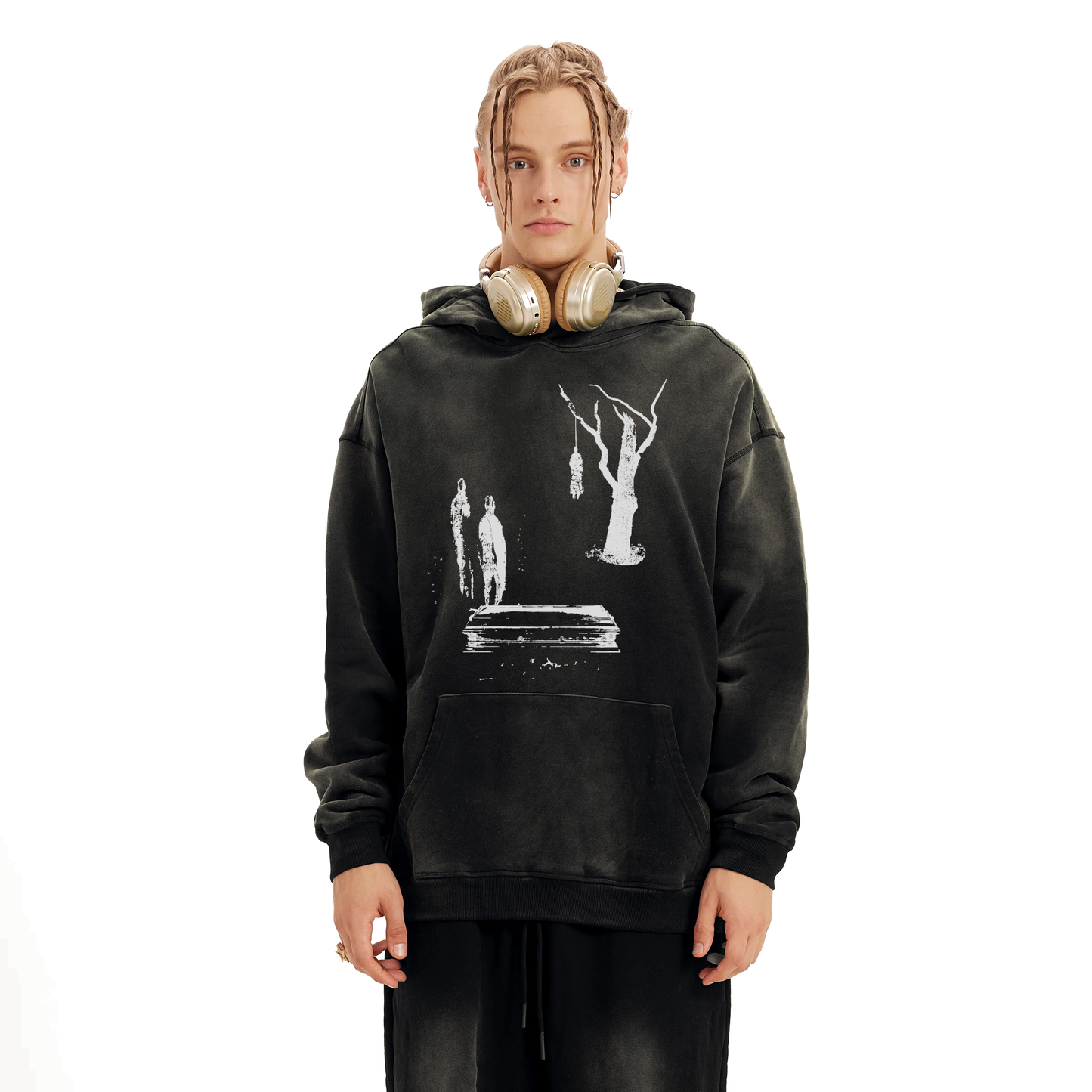 Interregnum hoodie funeral smoky black
