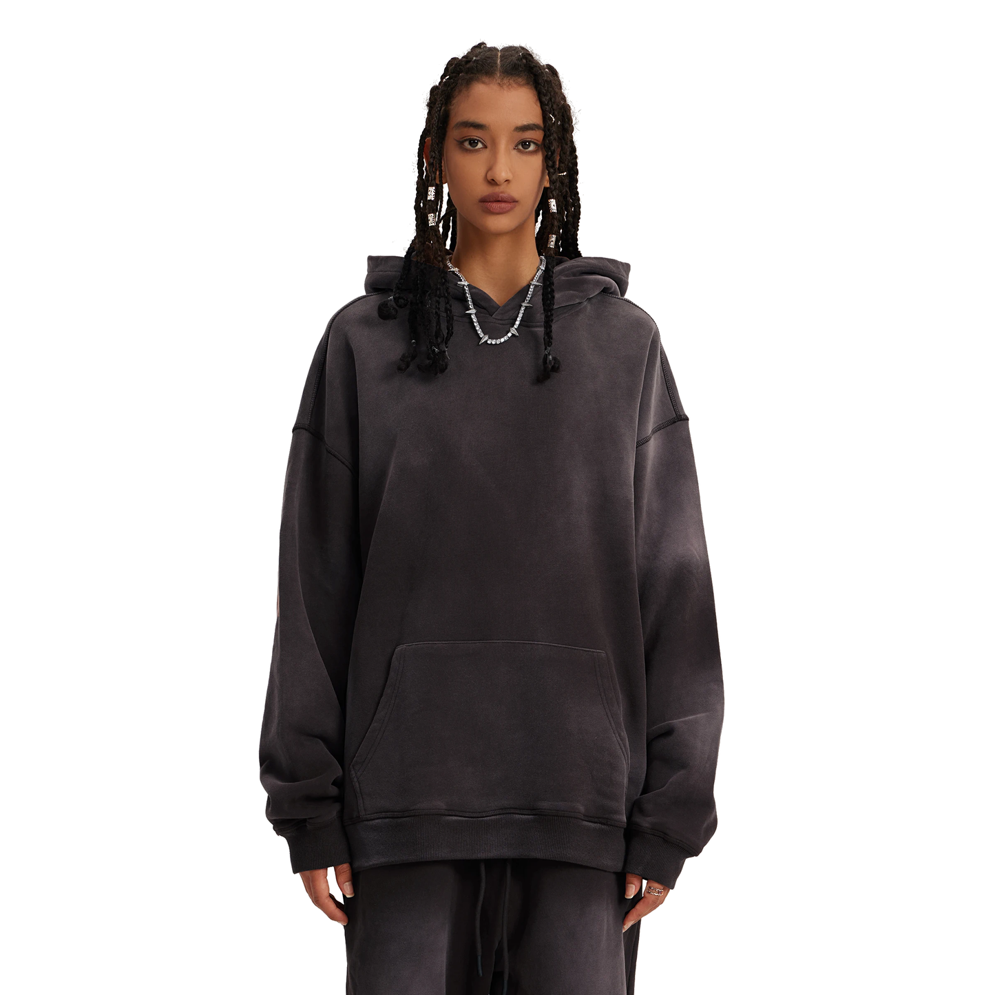 Interregnum hoodie basic smoky brown