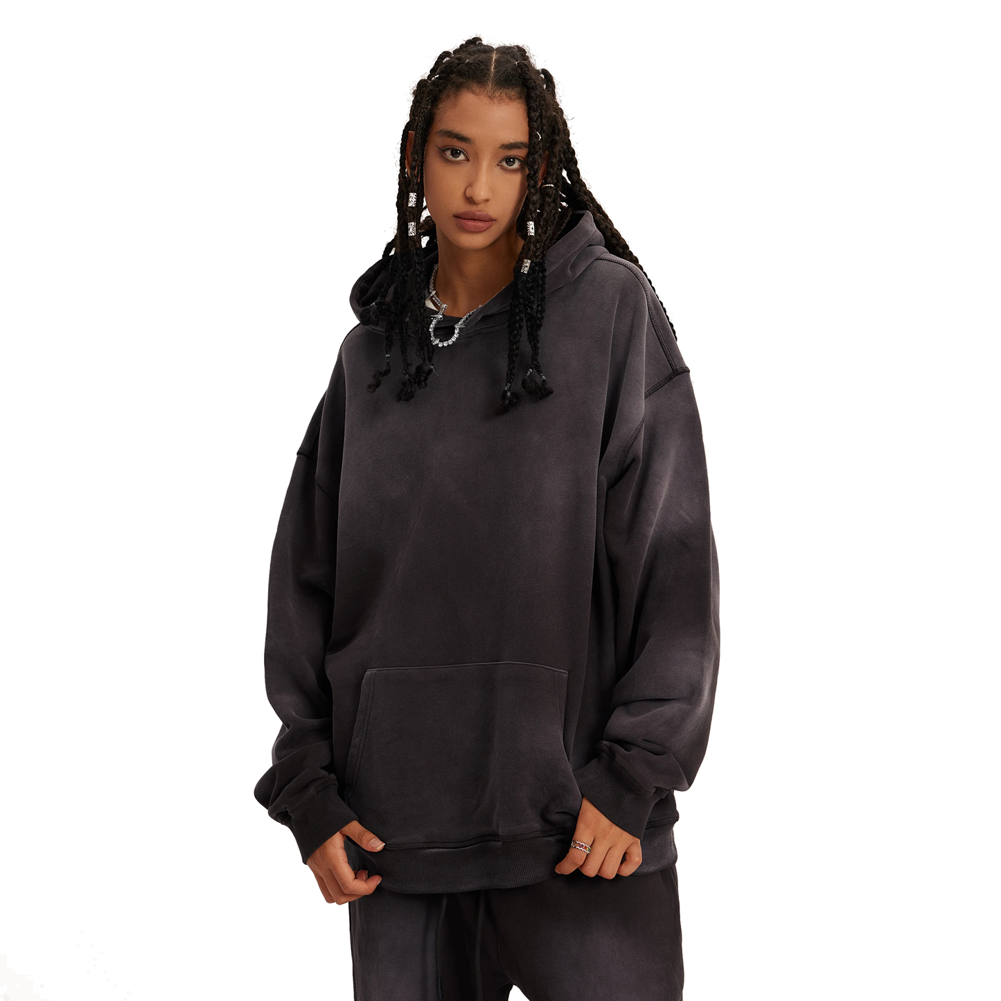 Interregnum hoodie basic smoky brown