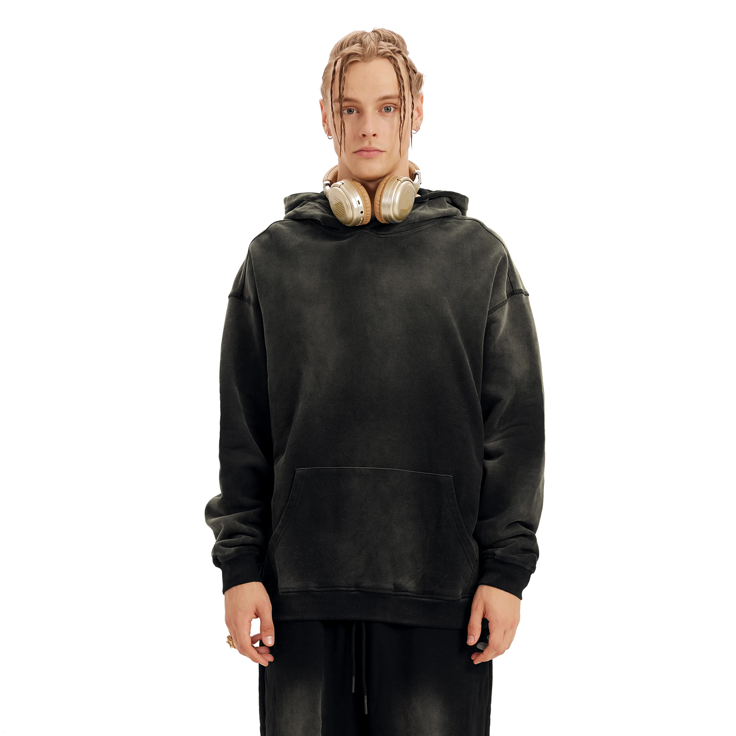 Interregnum hoodie basic smoky black