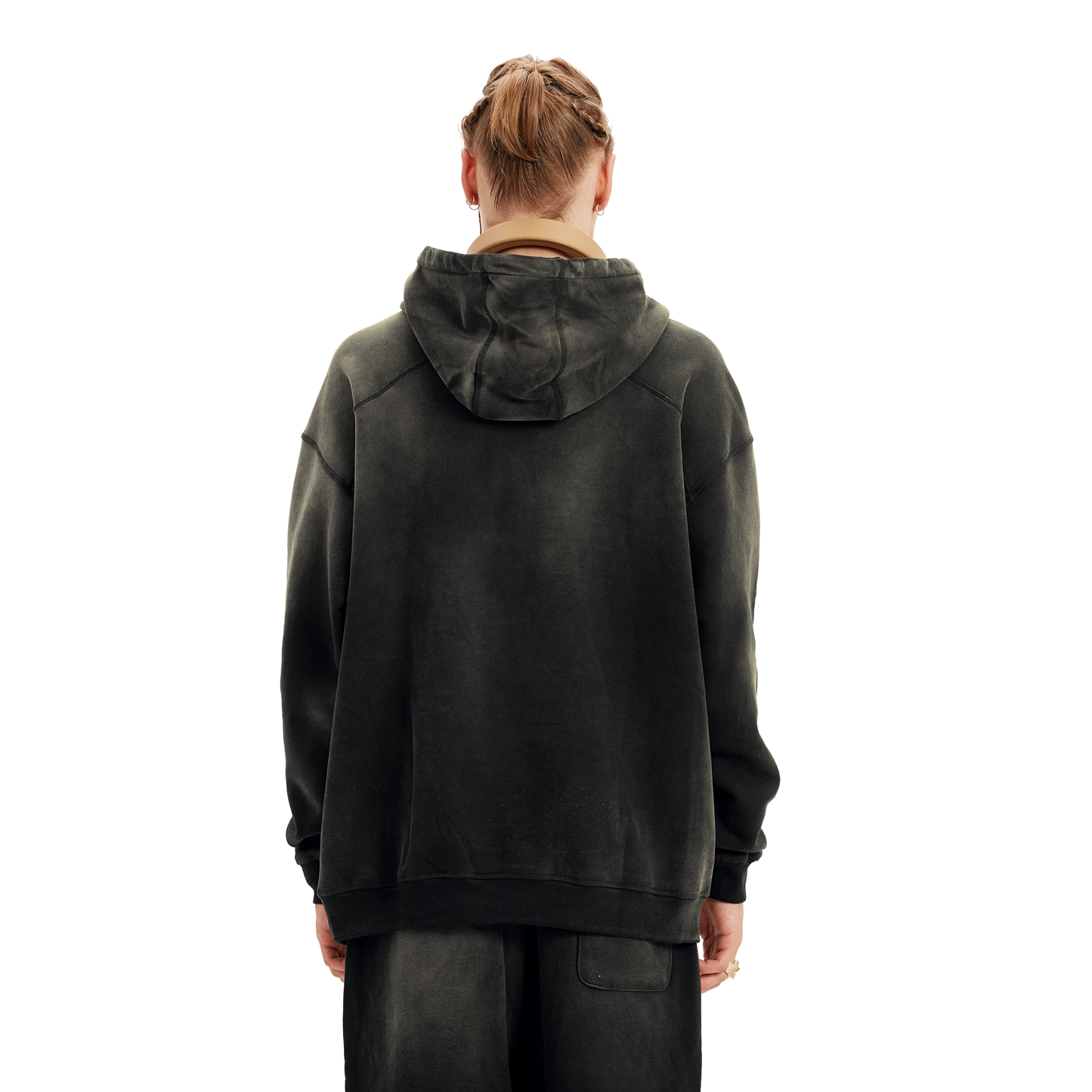 Interregnum hoodie basic smoky black