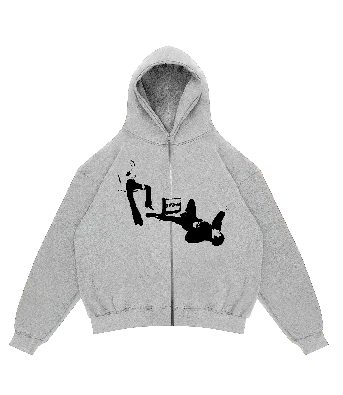 ZIP INTERREGNUM HOODIE TV GREY