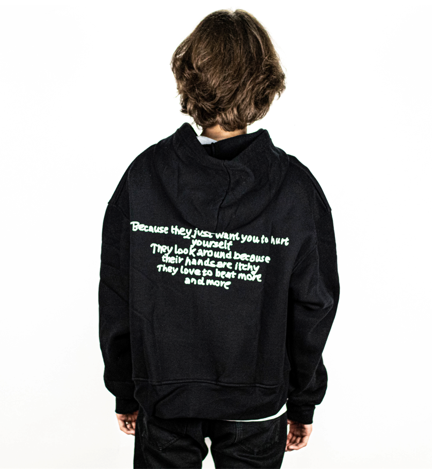 ZIP INTERREGNUM HOODIE TV BLACK