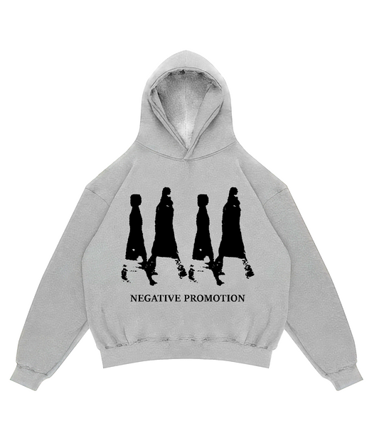 NEGATIVE PROMOTION HOODIE GREY